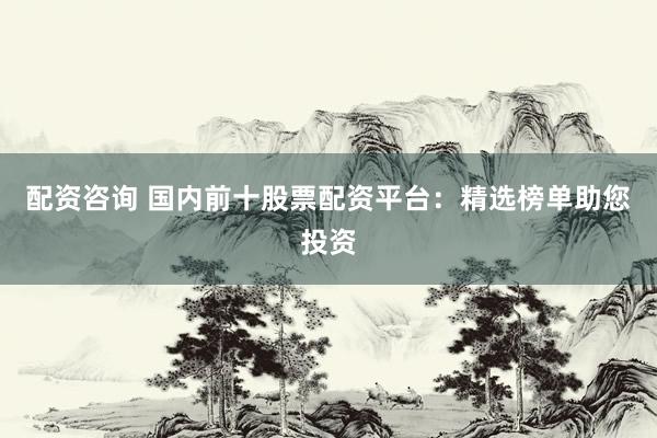 配资咨询 国内前十股票配资平台：精选榜单助您投资