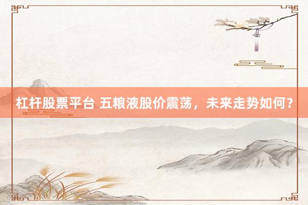 杠杆股票平台 五粮液股价震荡，未来走势如何？